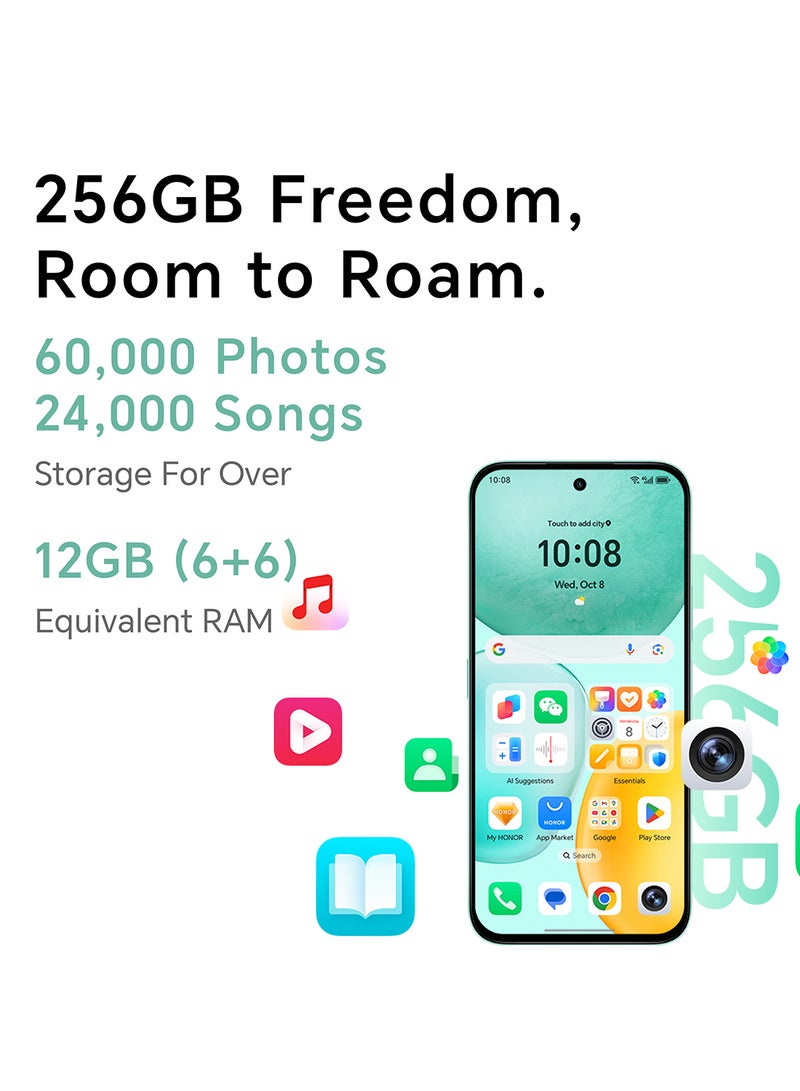 X6c Dual SIM 4G Ocean Cyan 6GB RAM 256GB - Middle East Version image 13