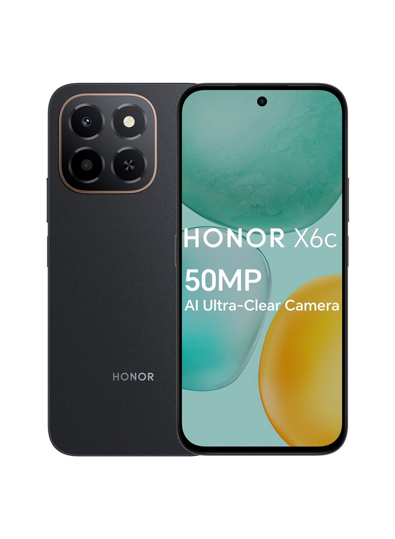 Honor X6c Dual SIM 4G Midnight Black 6GB RAM 256GB - Middle East Version - Image 1