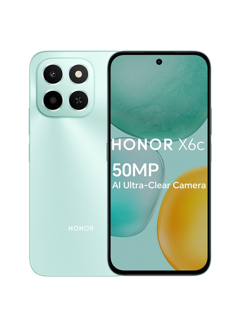 هونور X6c ثنائي الشريحة 4G لون المحيط السماوي 6GB RAM 128GB - نسخة الشرق الأوسط - Image 1