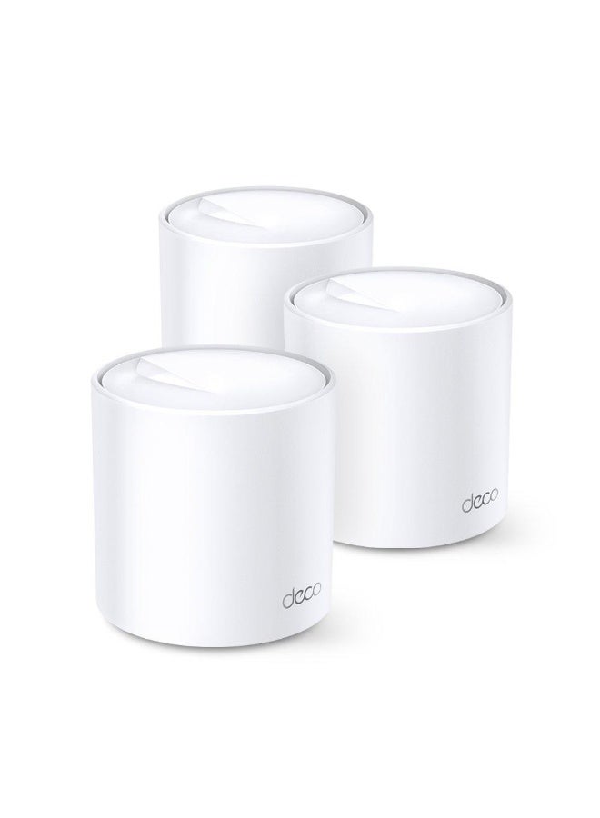 TP-LINK AX3000 Whole Home Mesh WiFi 6 System 2 Port Tri Band Wifi White  - Image 1