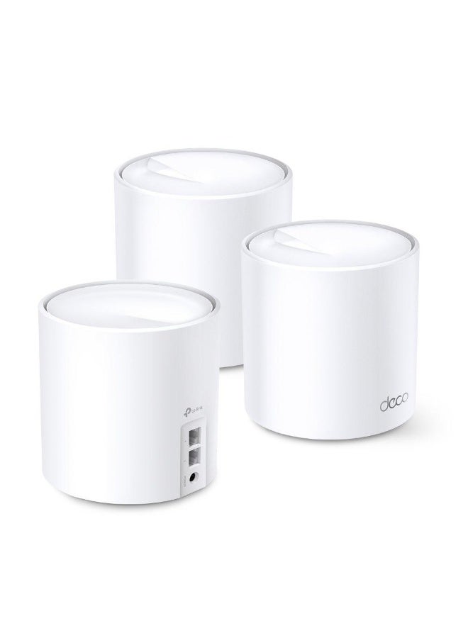 TP-LINK AX3000 Whole Home Mesh WiFi 6 System 2 Port Tri Band Wifi White  - Image 2