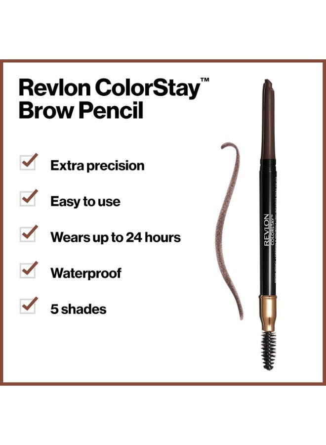 ريفلون قلم حواجب، مكياج عيون يدوم طويلاً مع فرشاة حواجب، مقاوم للماء، يدوم طويلاً، طرف دقيق مائل 0.35 جرام - Image 4