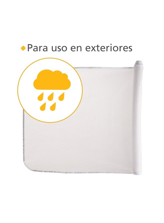 سيفتي فيرست Kids Safety Railnet for Indoor Balconies and Outdoor Decks, Extends up to 10 White - Image 3