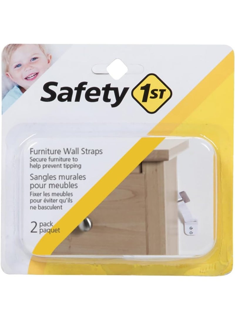 Safety 1st Furniture Wall Straps 2 Count - Image 1