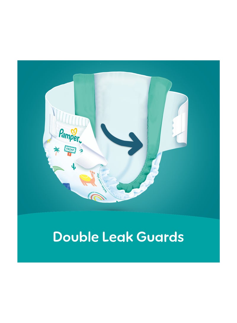 Pampers Rash Protection Size 7 15+kg Taped Diapers With Aloe Vera Lotion And 3x Fortified Layers For Leakage Giant Box  - Image 5