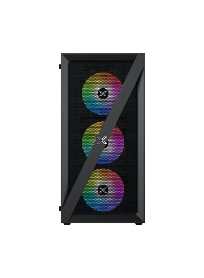 Xigmatek Blade Arctic ATX Gaming Case – Mid-Tower With ARGB Support & USB 3.0 Black  - Image 4