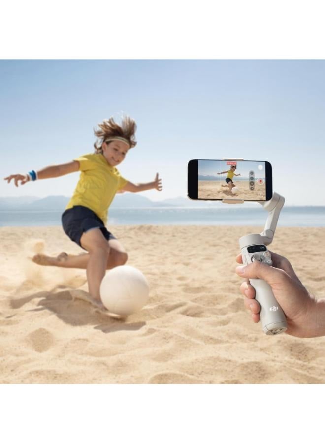 dji DJI Osmo Mobile 7 Gimbal Stabilizer for iPhone, Android, Built-in Tripod, Ultra-Light, Comfortable Grip, 3-Axis Phone Gimbal, ActiveTrack 7.0, ShotGuides, One-Tap Edit, 10hrs Use, Phone Charging Grey - Image 2