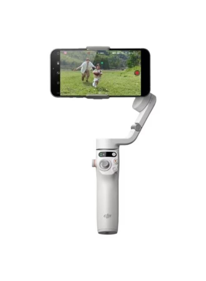 OSMO Mobile 6 Smartphone Gimbal Stabilizer, 3-Axis Phone Gimbal, Built-In Extension Rod, Android And iPhone Gimbal, Vlogging Stabilizer YouTube TikTok video Grey
