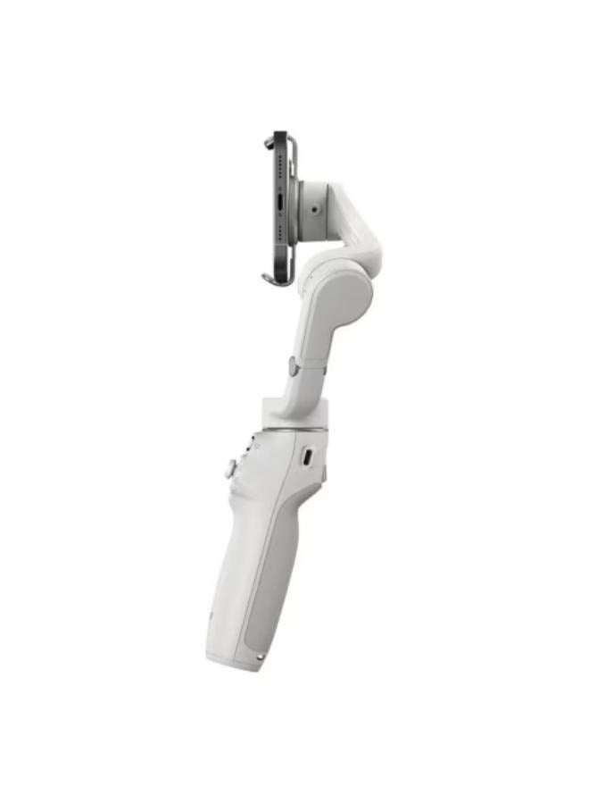 OSMO Mobile 6 Smartphone Gimbal Stabilizer, 3-Axis Phone Gimbal, Built-In Extension Rod, Android And iPhone Gimbal, Vlogging Stabilizer YouTube TikTok video Grey