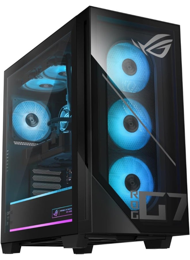 ASUS ROG G700 Gaming Tower PC Core Ultra 7 265F Processor/64GB RAM/4TB SSD/GeForce RTX 4060 Ti Graphics/Windows 11 Home Black 