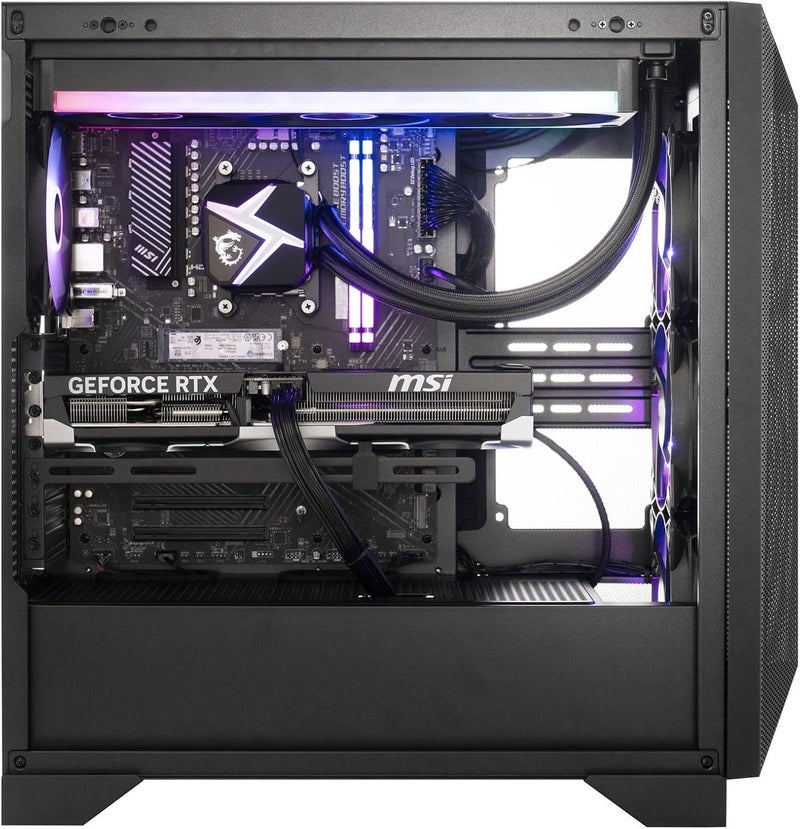 MSI Aegis ZS2 Gaming Tower PC AMD Ryzen 7 9800X3D Processor/64GB RAM/2TB SSD/GeForce RTX 5080 Graphics/Windows 11 Home Black  - Image 3