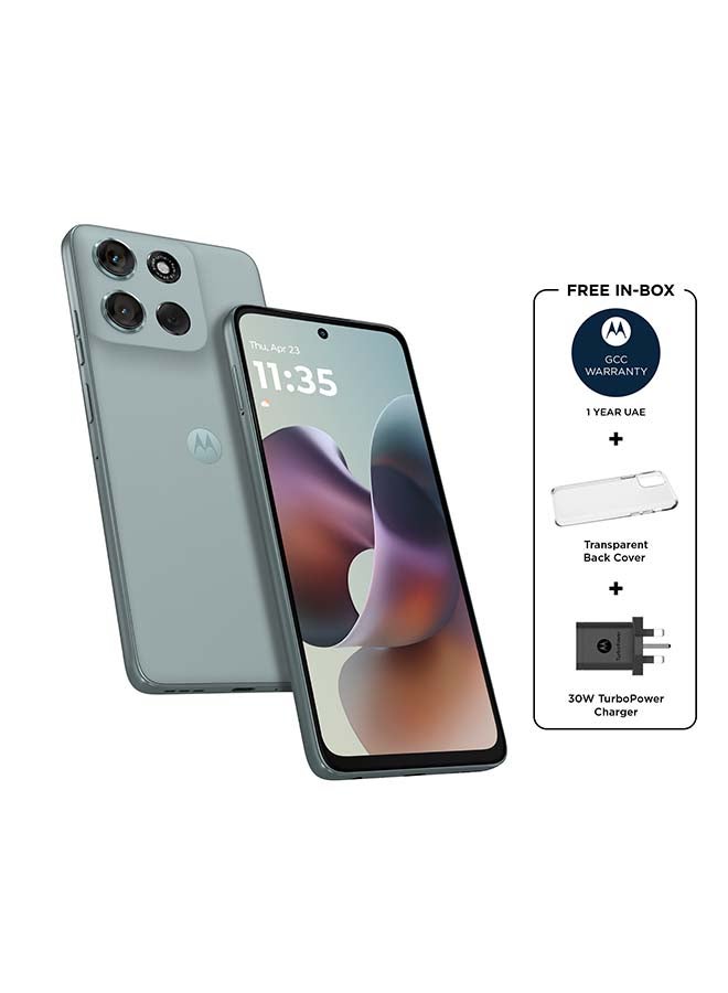 Motorola G56 Dual SIM 5G PANTONE Gray Mist 12GB RAM 256GB - Middle East Version  - Image 2
