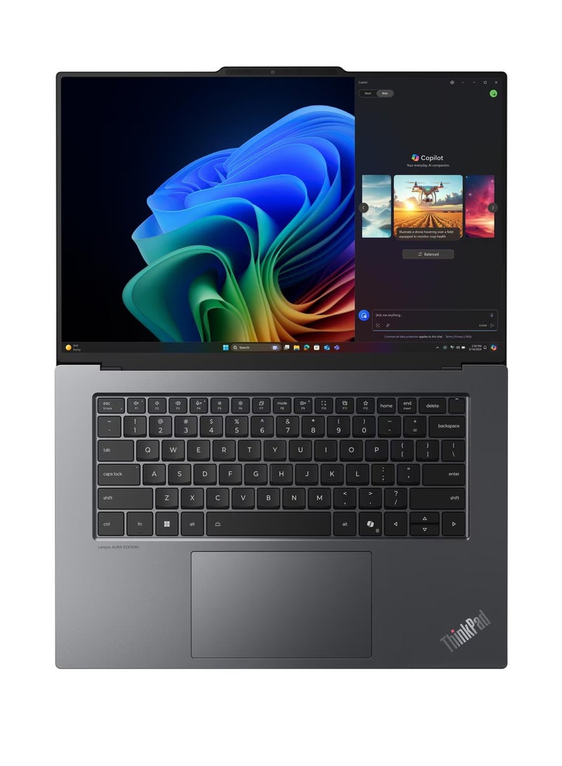 Thinkpad X9-15 Gen 1 Aura Edition Laptop With 15.6-Inch 2.8K Display, Core Ultra 7 258V Processor/32GB RAM/1TB SSD/Intel Arc Graphics/Windows 11 Pro English Grey