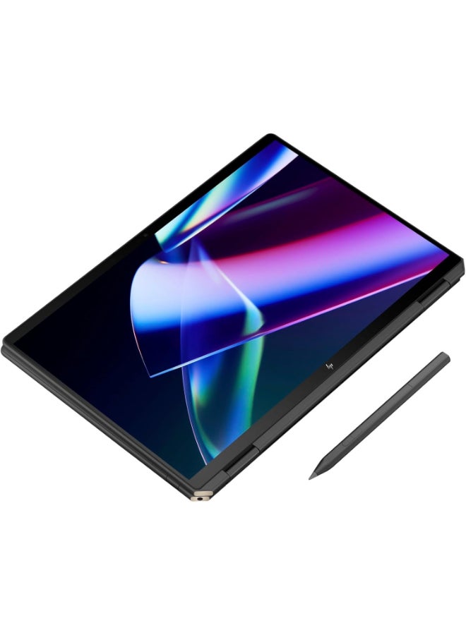 إتش بي Spectre X360 Personal Laptop With 14-Inch 2.8K Display, Core Ultra 7 155H Processor/32GB RAM/2TB SSD/Intel Arc Graphics/Windows 11 Pro English Nightfall Black  - Image 2