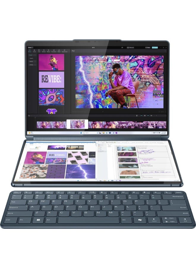 Lenovo Yoga Book 9i Personal Laptop With 13.3-Inch WQXGA Display, Core Ultra 7 155U Processor/16GB RAM/1TB SSD/Intel Arc Graphics/Windows 11 Home English Tidel Teal 