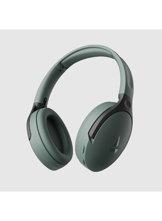 boAt Rockerz 551 ANC Over Ear Headphones w/ Hybrid Active Noise Cancellation, Up to 100H Playtime, ASAP Charge, Ambient Sound Mode & Dual EQ Modes, ENx Technology Sage Green - Image 1