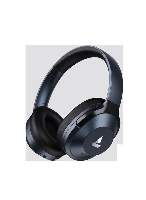 Nirvana 751 ANC w/ Hybrid Active Noise Cancellation(~33dB), 65Hrs Battery, Fast Charge, Ambient Mode, Integrated Controls, Bluetooth Headphones with Mic Bold Blue