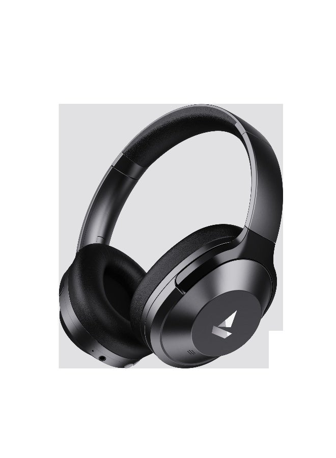 boAt Nirvana 751 ANC w/ Hybrid Active Noise Cancellation(~33dB), 65Hrs Battery, Fast Charge, Ambient Mode, Integrated Controls, Bluetooth Headphones with Mic Gunmetal Grey - Image 1