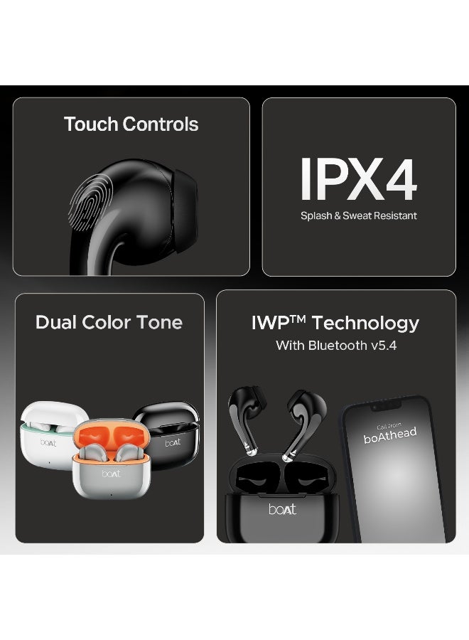 بوات أيردوبيس 101v2 مع تقنية الميكروفون المزدوج ENx، 35 ساعة من وقت التشغيل، وضع الوحش (50 مللي ثانية زمن انتقال منخفض)، تقنية IWP، IPX4، بلوتوث v5.4 - Image 3