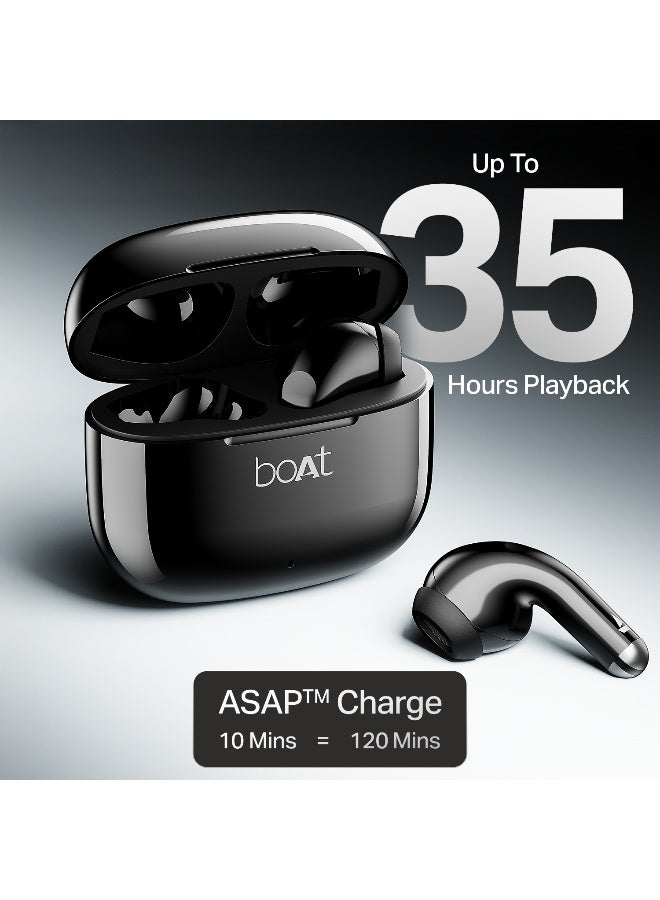 بوات أيردوبيس 101v2 مع تقنية الميكروفون المزدوج ENx، 35 ساعة من وقت التشغيل، وضع الوحش (50 مللي ثانية زمن انتقال منخفض)، تقنية IWP، IPX4، بلوتوث v5.4 - Image 4