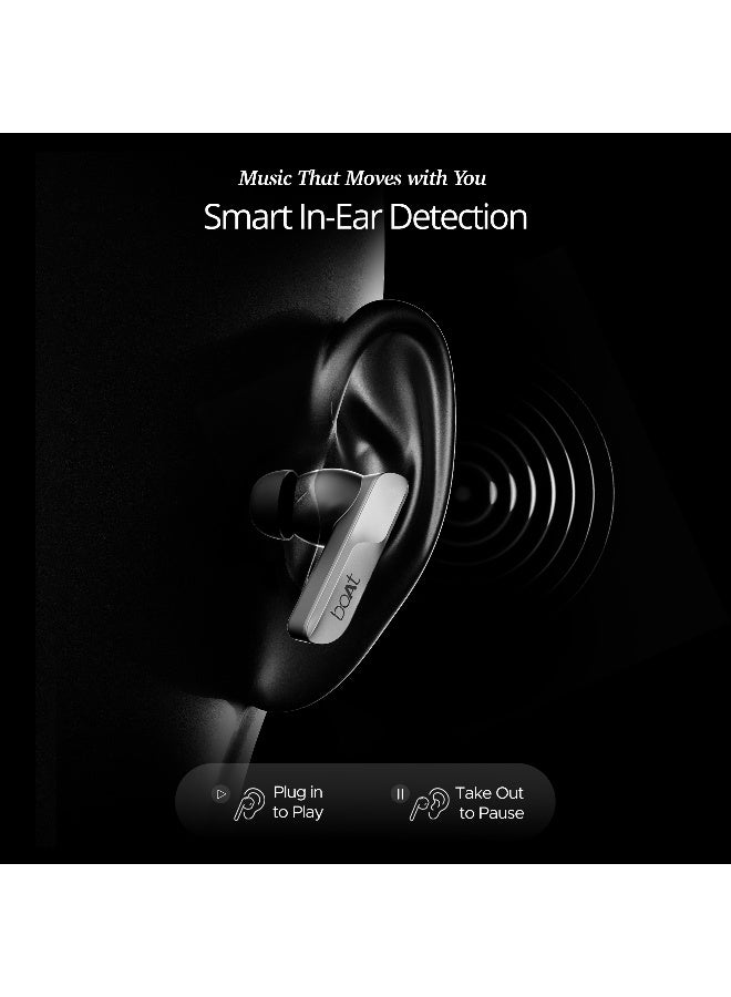 boAt Airdopes 800 HiDef TWS in Ear Earbuds w/ Hi-Res Audio LDAC, 4Mic ENx, ASAP Charge, IPX5, Low Latency, Dual Pairing, BTv5.3 Graphite Grey  - Image 4