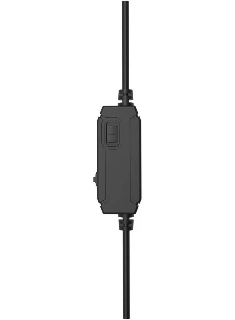 رابو H150 USB Wired Headset, 40mm Driver, 360° Microphone Adjustment, USB 3.0/2.0 Interface, 1.9m Cable Length, Black  - Image 4