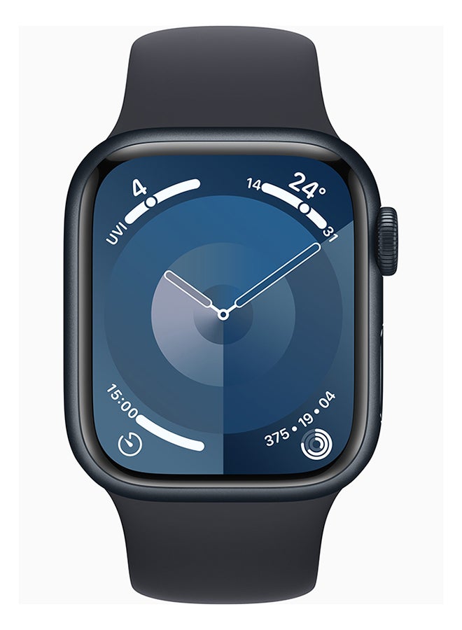 ابل  مجدد - ساعة سلسلة 9 GPS 45 مم هيكل ألمنيوم منتصف الليل - Image 2