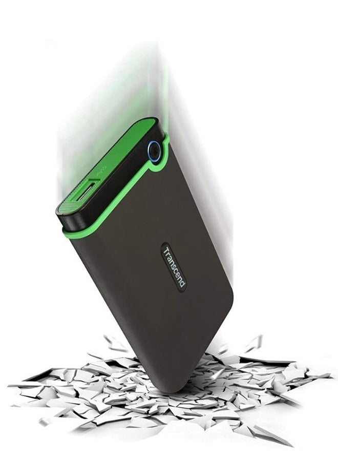 Transcend StoreJet External HDD - USB 3.1 Gen1 | Excellent Anti-Shock Protection | One Touch auto Backup | 2 TB  - Image 3