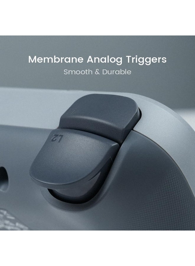 جيم سير وحدة تحكم سلكية Tegenaria Lite لجهاز الكمبيوتر، معدل استقصاء سلكي 1000Hz، عصي تحكم بتأثير هول وزرين قابلين لإعادة البرمجة، اهتزاز مزدوج، توربو، وحدة تحكم ألعاب للكمبيوتر الشخصي لـ Steam/Android/iOS/Switch - Image 5