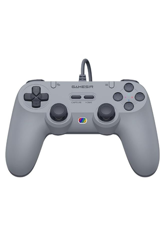 جيم سير وحدة تحكم سلكية Tegenaria Lite لجهاز الكمبيوتر، معدل استقصاء سلكي 1000Hz، عصي تحكم بتأثير هول وزرين قابلين لإعادة البرمجة، اهتزاز مزدوج، توربو، وحدة تحكم ألعاب للكمبيوتر الشخصي لـ Steam/Android/iOS/Switch - Image 1