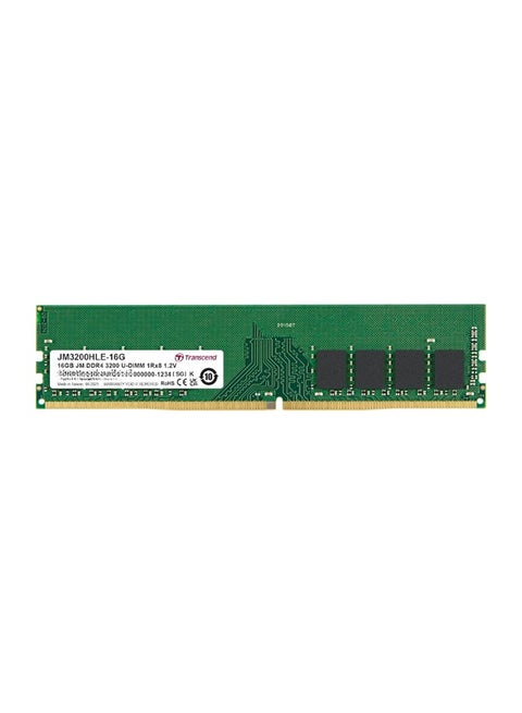 JetRAM SODIMM 16GB DDR4 3200 Mhz | CL22 1.2V | JM3200HLE-16G | Desktop Memory RAM - 5inch green