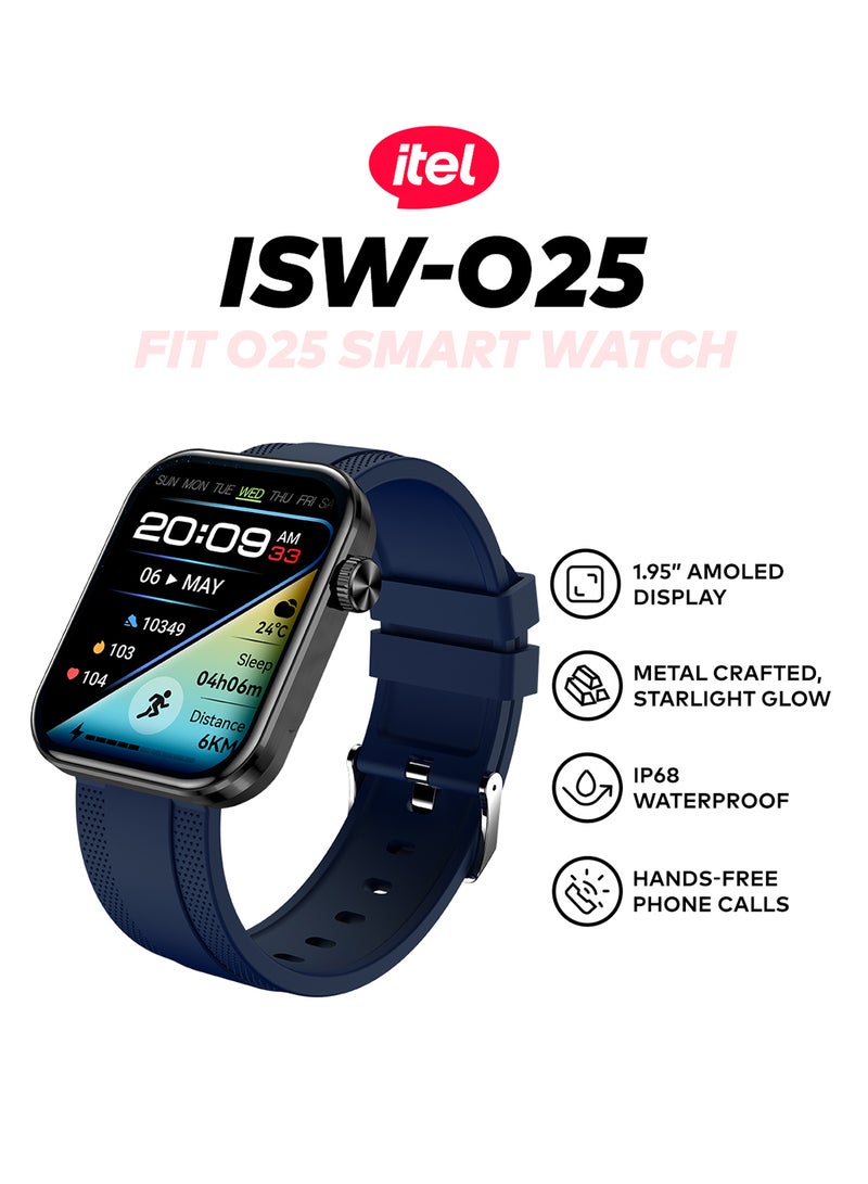 إيتيل ساعة ذكية O25 - شاشة AMOLED بحجم 1.95 بوصة، مقاومة للماء IP68 - Image 2