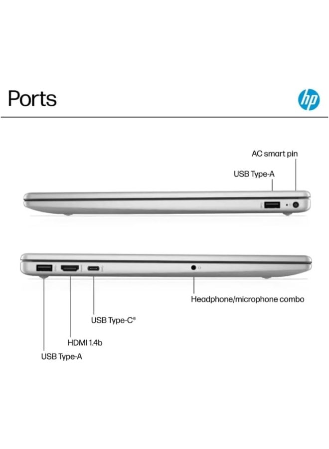 HP 15-FD0123DX Personal Laptop With 15.6-Inch Full HD Display, Intel Core i3-1315U Processor/8GB RAM/512GB SSD/Intel UHD Graphics/Windows 11 Pro English Black  - Image 5