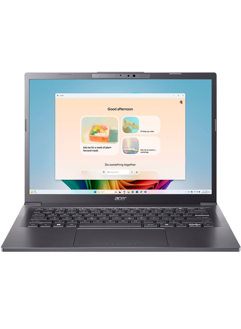 Acer Aspire A14 AI Laptop With 14-Inch Display, Core Ultra 9-288V Processor/32GB RAM/1TB SSD/Intel Arc Graphics/Windows 11 English/Arabic Steel Gray  - Image 1