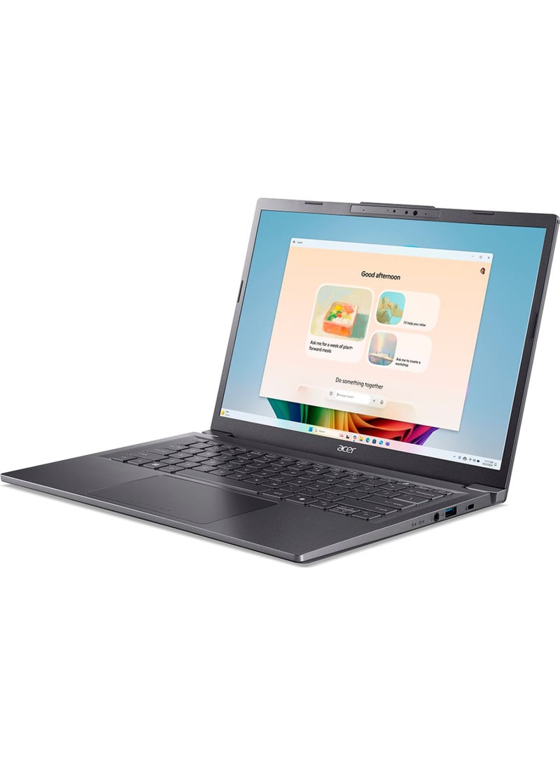 Acer Aspire A14 AI Laptop With 14-Inch Display, Core Ultra 9-288V Processor/32GB RAM/1TB SSD/Intel Arc Graphics/Windows 11 English/Arabic Steel Gray  - Image 4