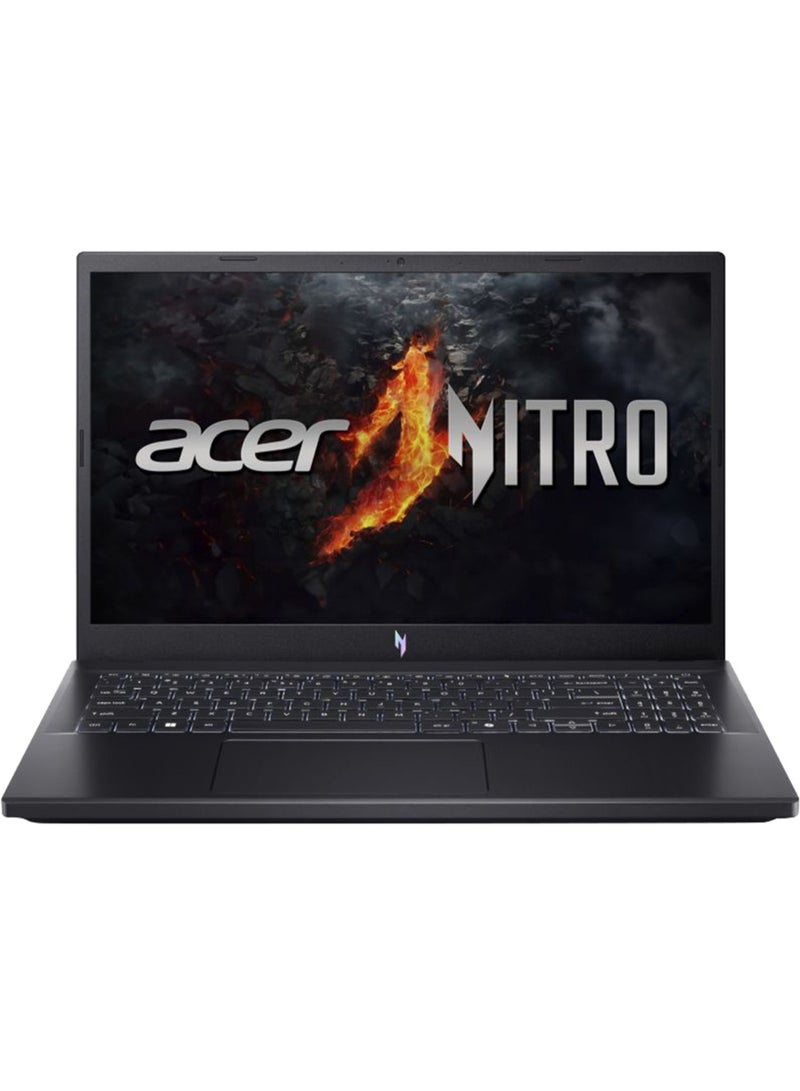 Acer Nitro V ANV15 Gaming Laptop With 15.6-Inch Display, AMD Ryzen 7-7735HS Processor/16GB RAM/512GB SSD/6GB NVIDIA GeForce RTX 3050 Graphics Card/Windows 11 Home English/Arabic Obsidian Black  - Image 1
