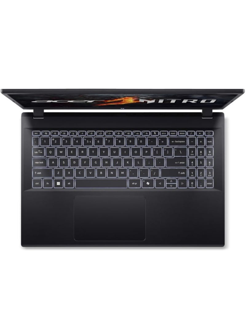Acer Nitro V ANV15 Gaming Laptop With 15.6-Inch Display, AMD Ryzen 7-7735HS Processor/16GB RAM/512GB SSD/6GB NVIDIA GeForce RTX 3050 Graphics Card/Windows 11 Home English/Arabic Obsidian Black  - Image 5
