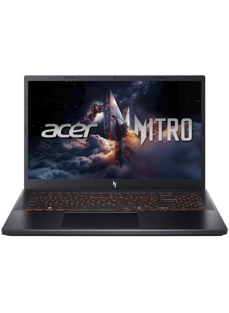 Acer Nitro V ANV15 Gaming Laptop With 15.6-Inch Display, Core Ultra 7-240H Processor/16GB RAM/512GB SSD/6GB NVIDIA GeForce RTX 3050 Graphics Card/Windows 11 Home English/Arabic Obsidian Black  - Image 1