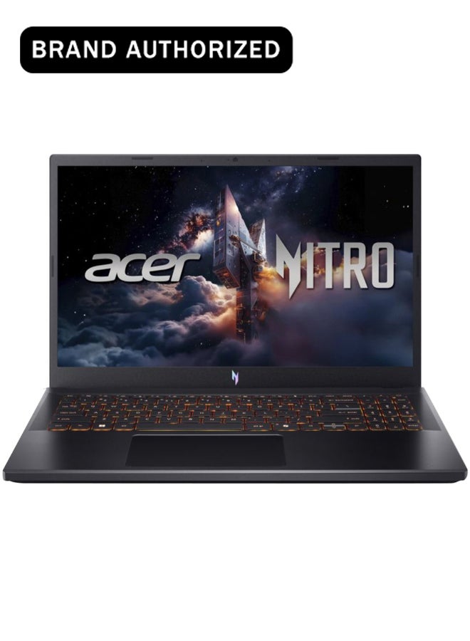 أيسر Nitro V ANV15 Gaming Laptop 14th Gen Intel Core 7-240H 10 Cores Upto 5.2GHz/16GB DDR5 RAM/512GB SSD Storage/6GB NVIDIA®GeForce®RTX 3050 Graphics/15.6" FHD IPS 165Hz Display/W11/WiFi-6/Amber Backlit KB/Thunderbolt 4/ English/Arabic Obsidian Black - Image 1