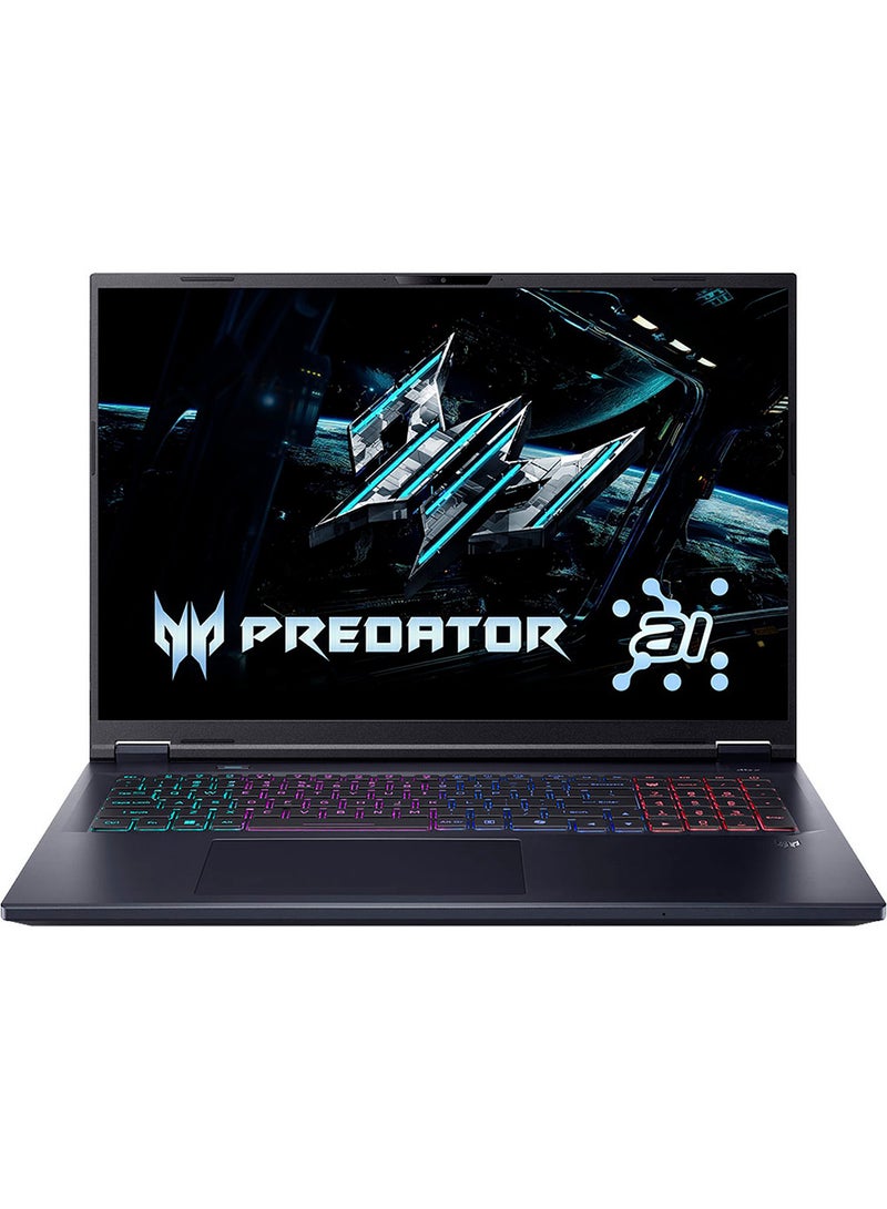 أيسر Predator Helios PH18 Gaming Laptop With 18-Inch Display,Core Ultra 9-275HX Processor/64GB RAM/1TB SSD/12GB Nvidia Geforce RTX 5070 Ti Graphics Card/Windows 11 English/Arabic Abyssal Black  - Image 1
