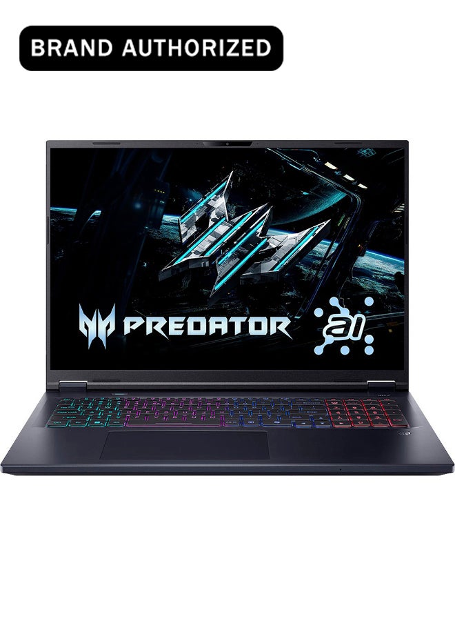 أيسر لابتوب الألعاب Predator Helios PH18 بشاشة 18 بوصة 240Hz، مع معالج Core Ultra 9-275HX/ذاكرة RAM 64GB/قرص SSD سعة 1TB/بطاقة رسومات Nvidia Geforce RTX 5070 Ti بسعة 12GB/نظام Windows 11 - Image 1