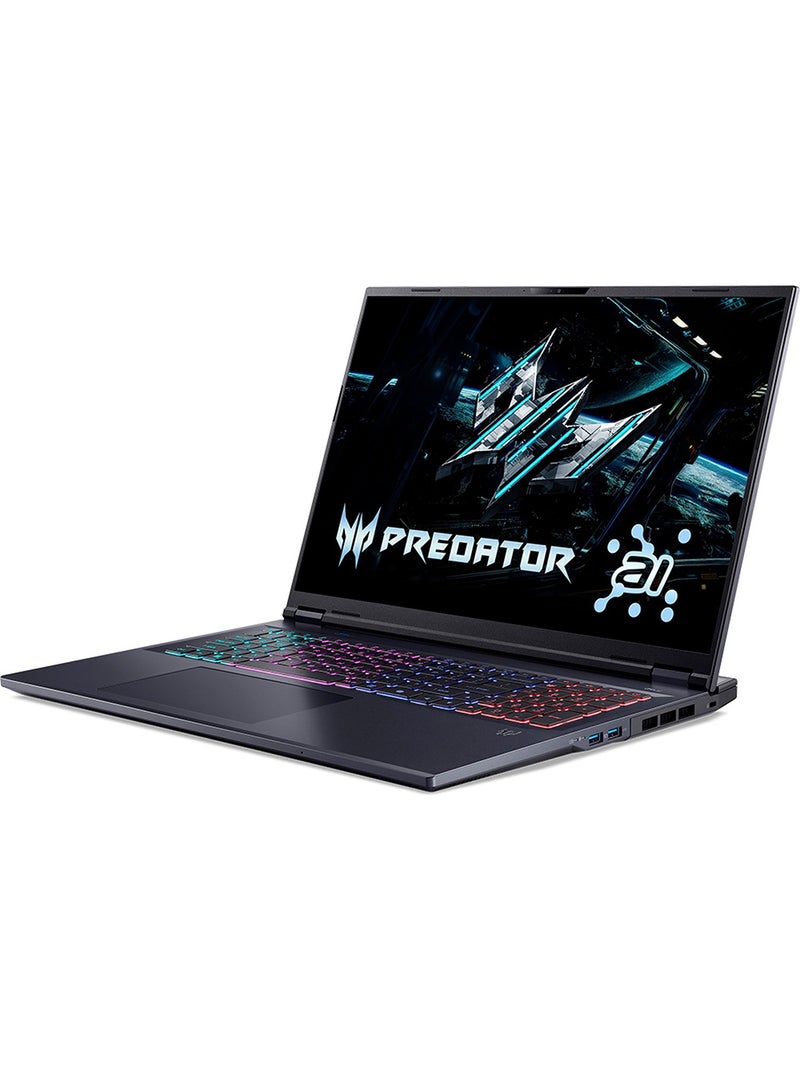 أيسر لابتوب الألعاب Predator Helios Neo 18 الجيل 14 مع معالج Intel Core Ultra 9-275HX 24 نواة بسرعة تصل إلى 5.4GHz/64GB ذاكرة DDR5 6400MHz/1TB SSD SED/12GB NVIDIA®GeForce®RTX 5070 Ti رسومات/شاشة 18" WQXGA IPS 250Hz DDS Mini LED/W11/كابل Killer WiFi-6E/لوحة مفاتيح RGB بأربعة مناطق/Thunderbolt 4/ - Image 3