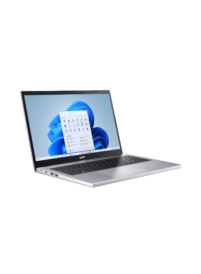 Acer Aspire 3 Personal Laptop With 15.6-Inch Full HD Display, AMD Ryzen 5 7520U Processor/8GB RAM/512GB SSD/AMD Radeon Graphics/Windows 11 Home English Pure Silver  - Image 2
