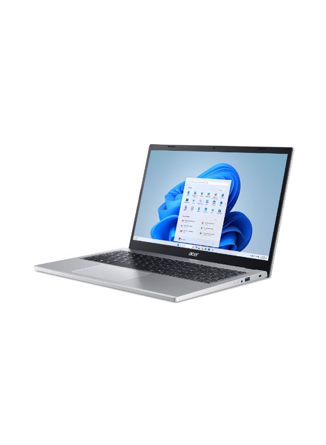 Acer Aspire 3 Personal Laptop With 15.6-Inch Full HD Display, AMD Ryzen 5 7520U Processor/8GB RAM/512GB SSD/AMD Radeon Graphics/Windows 11 Home English Pure Silver  - Image 3