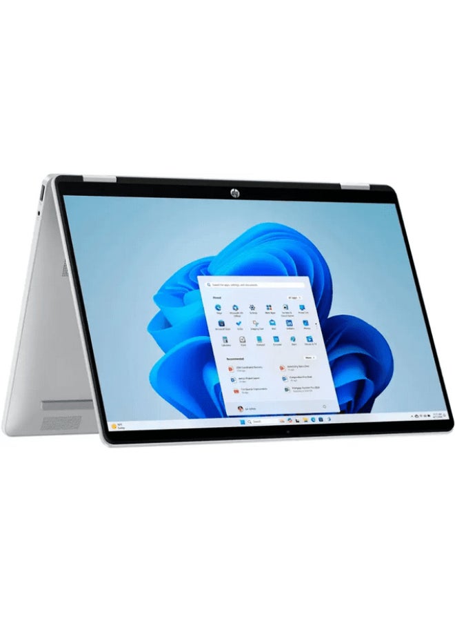 OmniBook 5 Flip Personal Laptop With 14-Inch WUXGA Display, Core 5 120U Processor/8GB RAM/512GB SSD/Intel Arc Graphics/Windows 11 Home English Glacier Silver