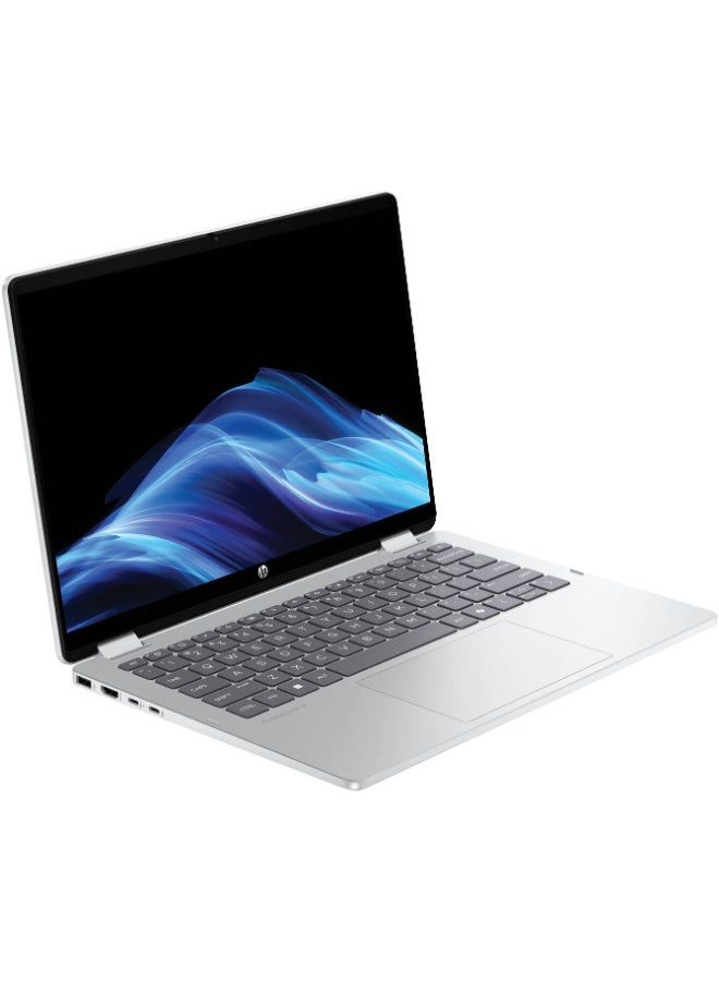 HP (نسخة محدثة) لابتوب أومني بوك 5 القابل للتحويل مع شاشة WUXGA بحجم 14 بوصة، معالج كور 5 120U/ذاكرة وصول عشوائي 8 جيجابايت/قرص صلب SSD بسعة 512 جيجابايت/رسومات إنتل آرك/ويندوز 11 هوم إنجليزي فضي جليدي - Image 3