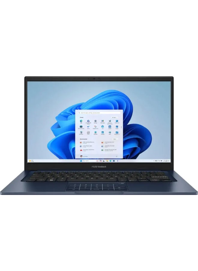 ASUS Vivobook 14 Personal Laptop With 14-Inch Full HD Display, Intel Core i3-1315U Processor/8GB RAM/128GB SSD/Intel Iris Xe Graphics/Windows 11 Home English Quiet Blue  - Image 1