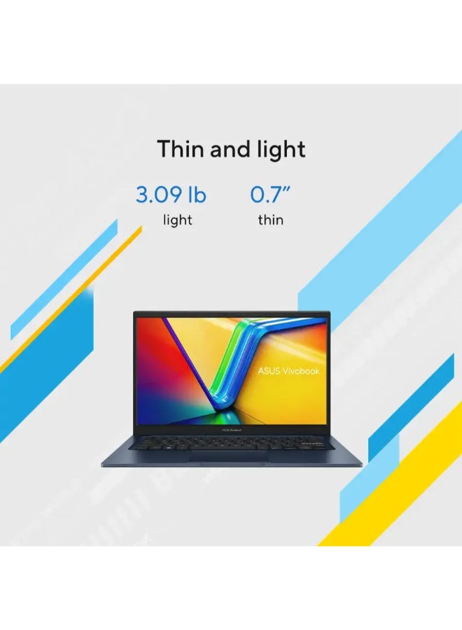 ASUS Vivobook 14 Personal Laptop With 14-Inch Full HD Display, Intel Core i3-1315U Processor/8GB RAM/128GB SSD/Intel Iris Xe Graphics/Windows 11 Home English Quiet Blue  - Image 5
