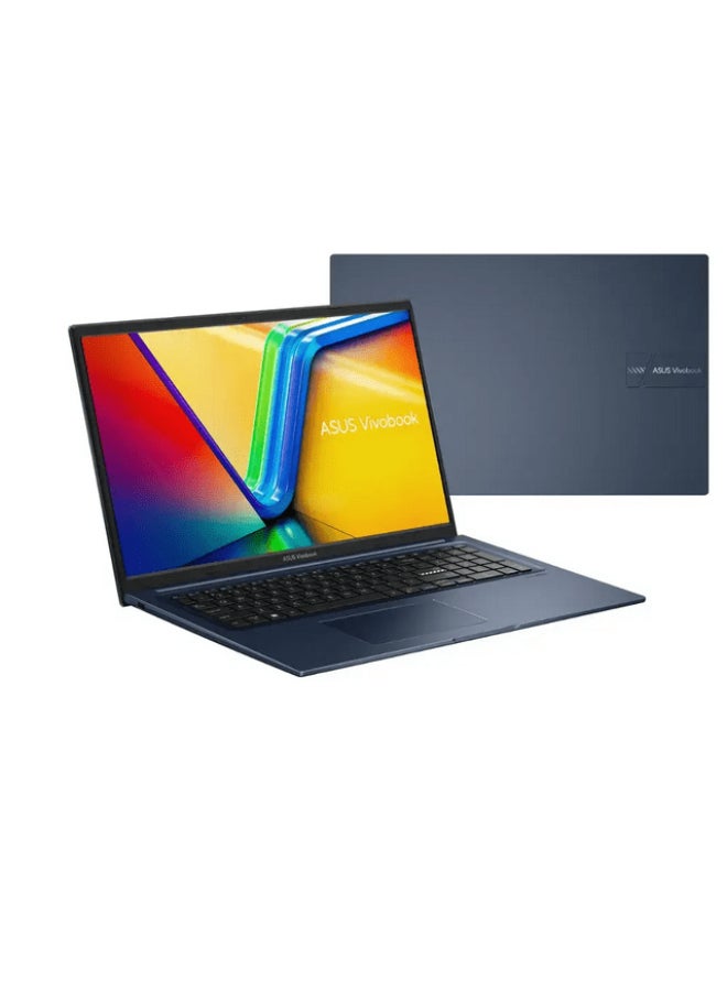 Vivobook 14 Personal Laptop With 17.3-Inch Full HD Display, Intel Core i3-1215U Processor/8GB RAM/512GB SSD/Intel UHD Graphics/Windows 11 Home English Quiet Blue