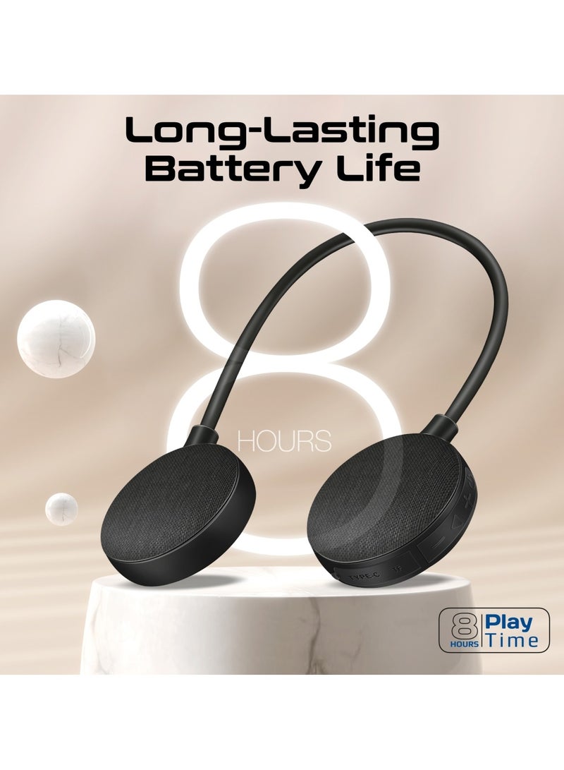 Promate Lightweight Neckband Speaker with Skin-Friendly Silicone and USB-C Charging, IPX4 Water Resistance, 600mAh Battery Capacity, Hands-Free Button Control, High-Quality Calling, and Universal Compatibility – Hook-2 Hook-2 - Image 5